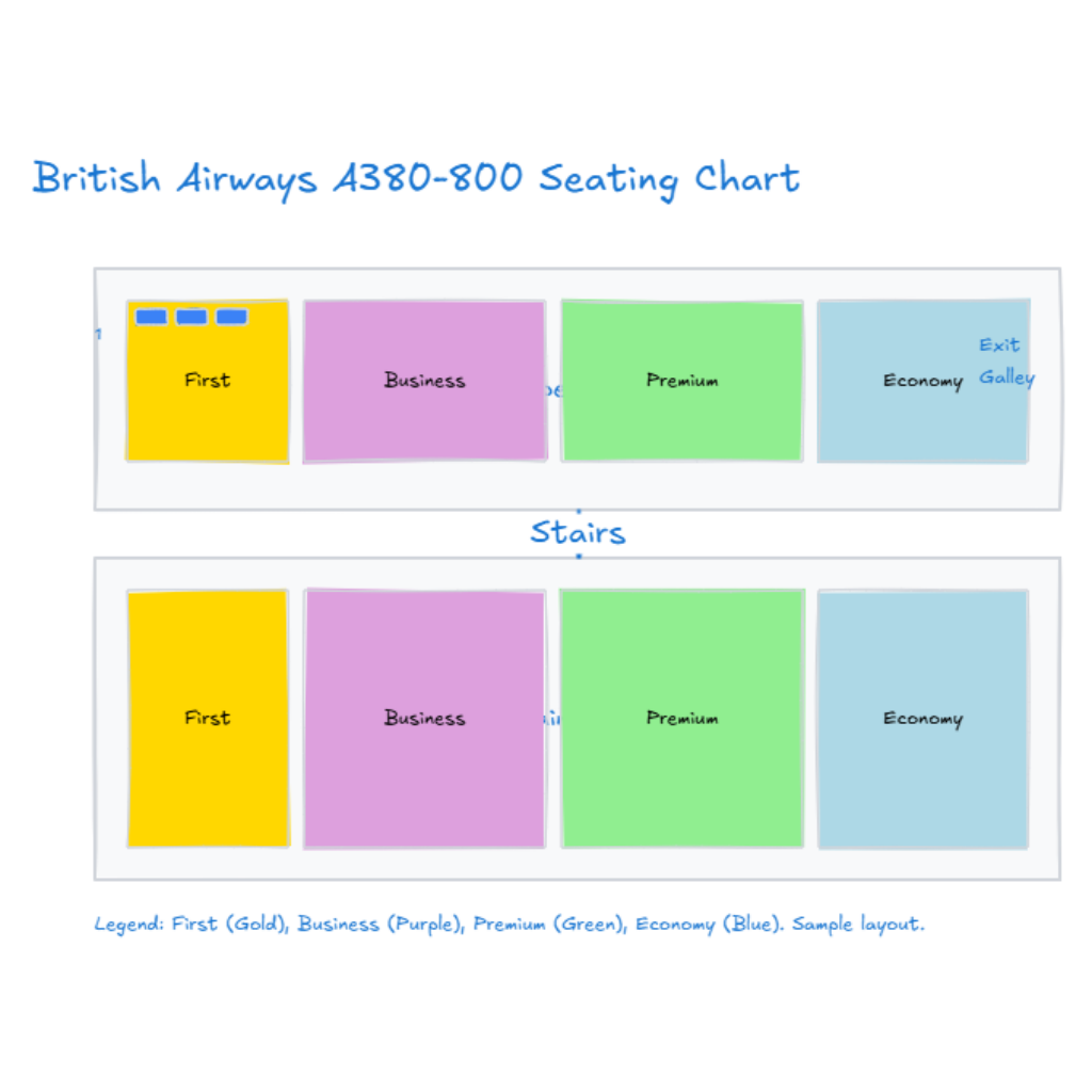 British Airways A380-800 Seating Chart