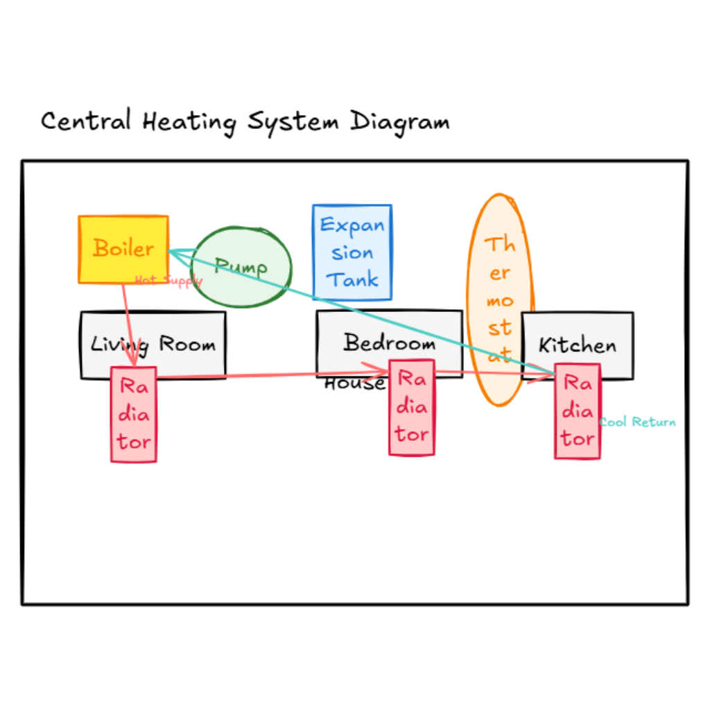 Central Heating System Diagram