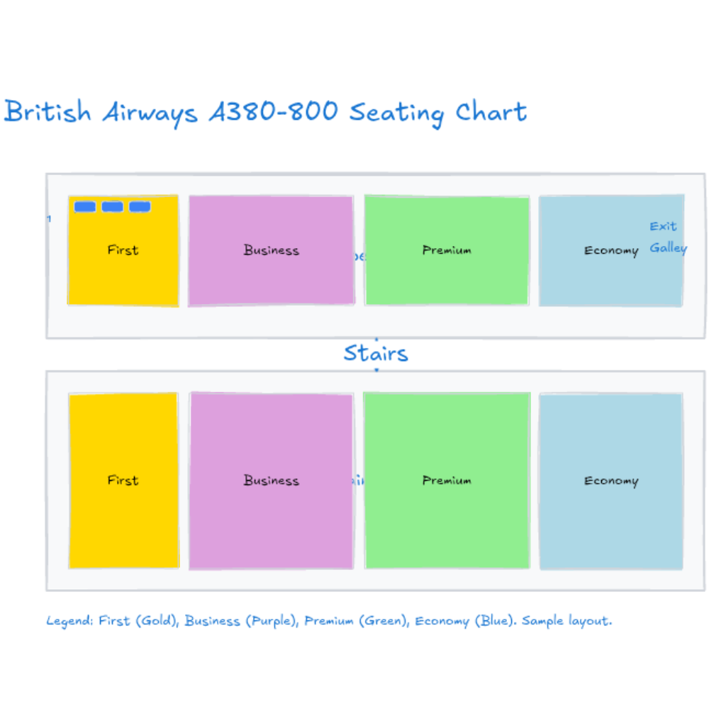 British Airways A380-800 Seating Chart